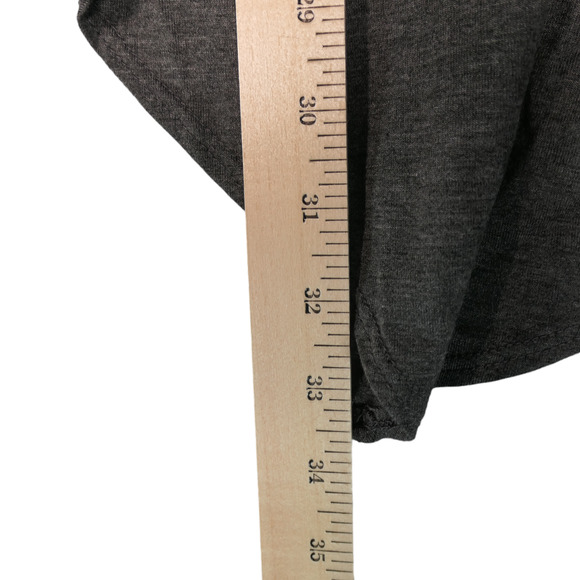 Cool Melon Cardigan Women 3XL Gray Floral Stretch Waterfall Hem Lightweight Boho - Picture 7 of 10